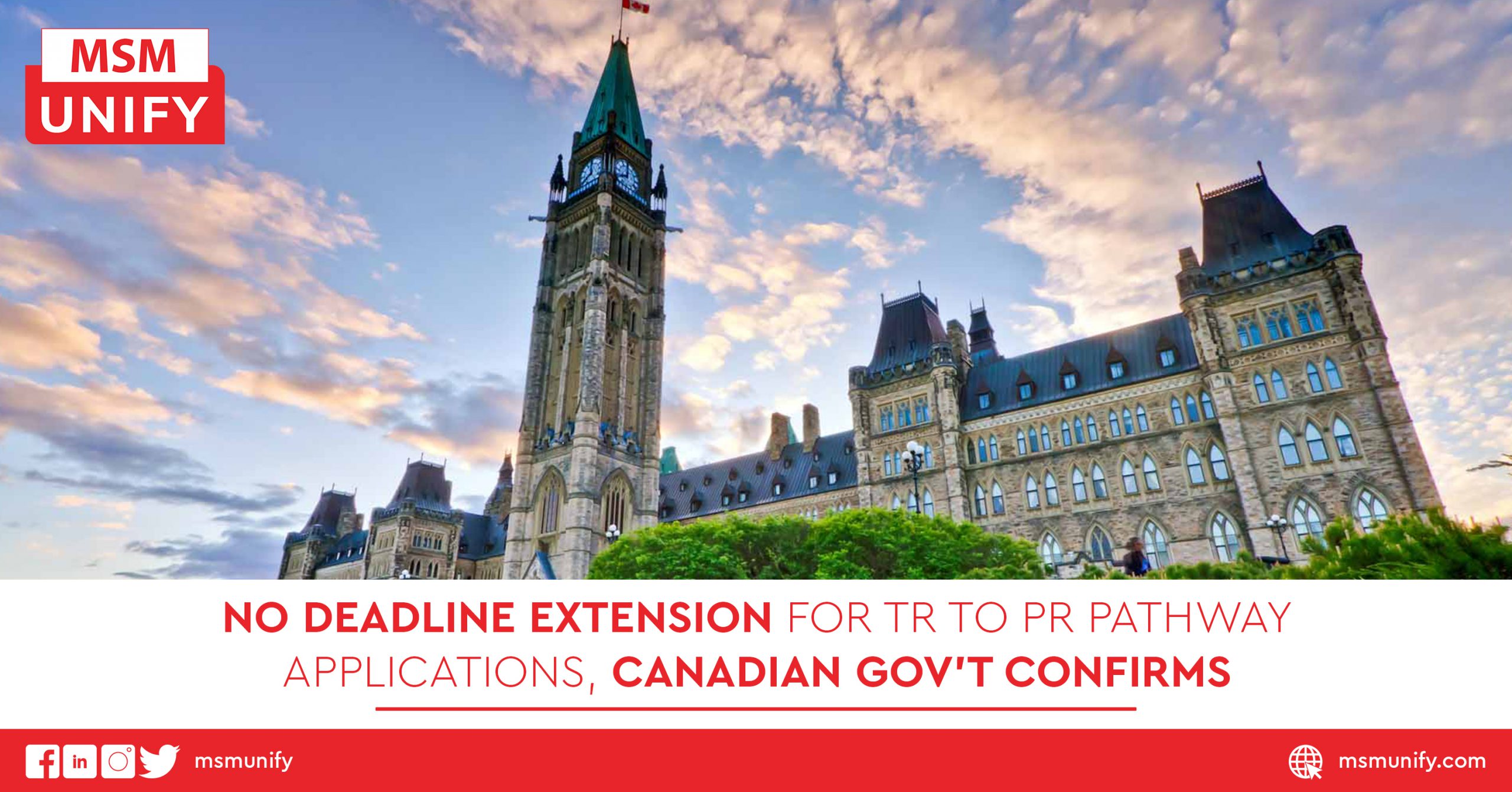 No Deadline Extension For Tr To Pr Pathway Applications Canadian Govt Confirms Msm Unify 0887