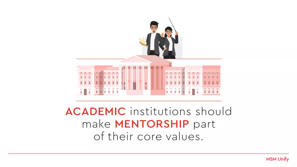 Academic institutions should make mentorship part