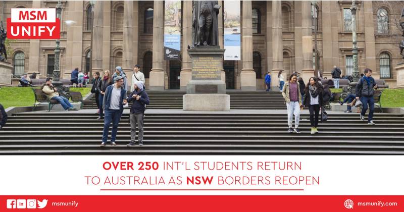 Over 250 Intl Students Return to Australia As NSW Borders Reopen 1 1